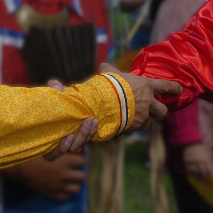 Members shaking hands