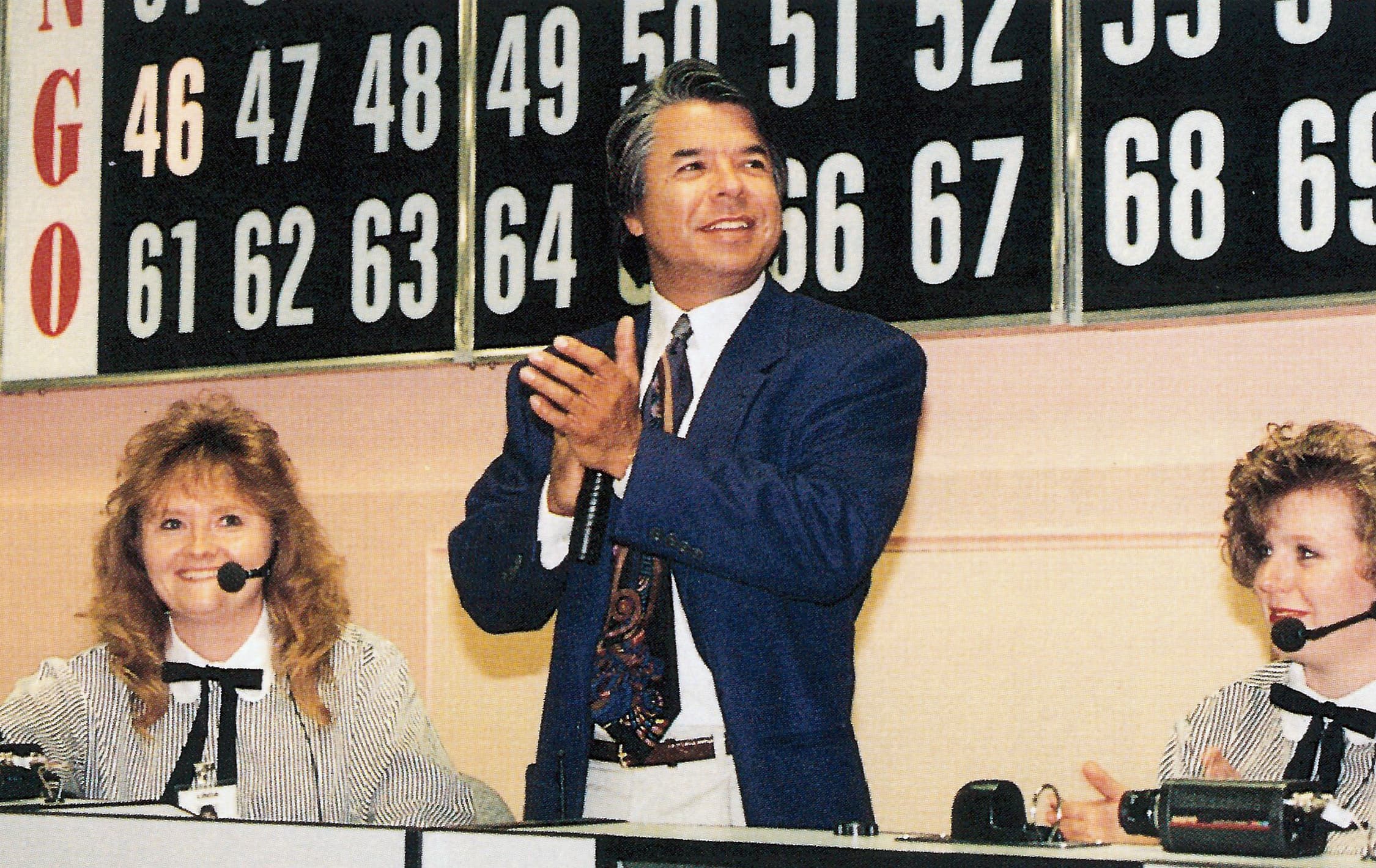 Ray Halbritter guest caller at Bingo Hall opening at TS i