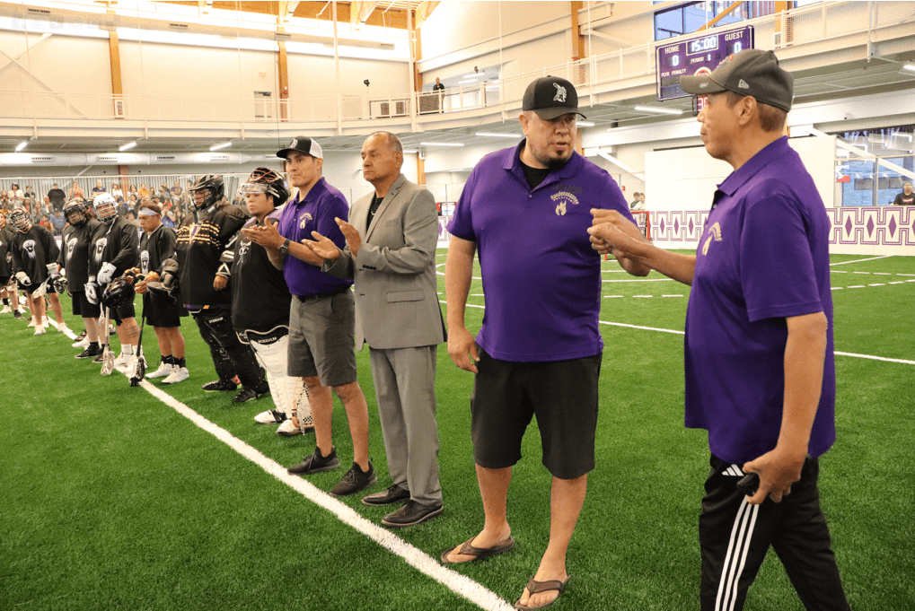 Oneida Indian Nation hosts first lacrosse exhibition at Mary C. Winder Community Center