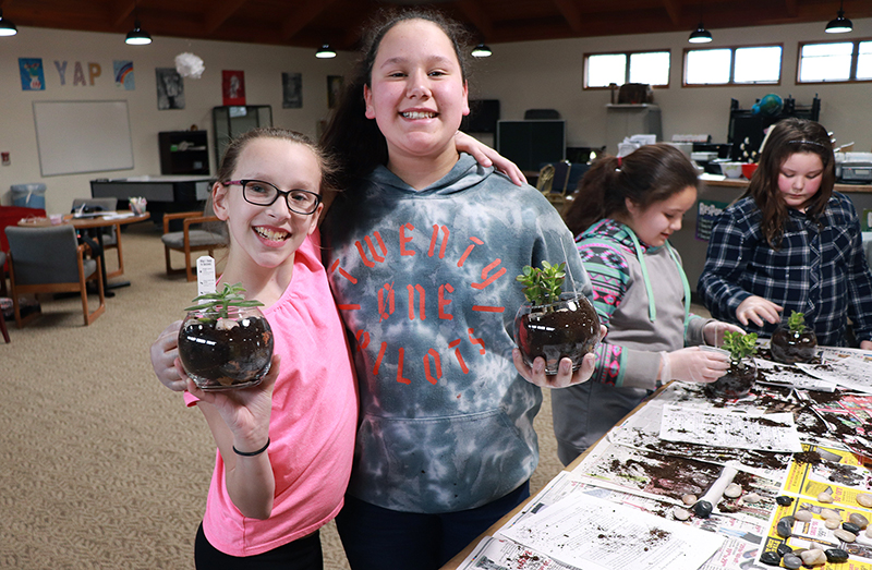 Hands-On Project Keeps Jr. YAP Participants Busy - Oneida Indian Nation